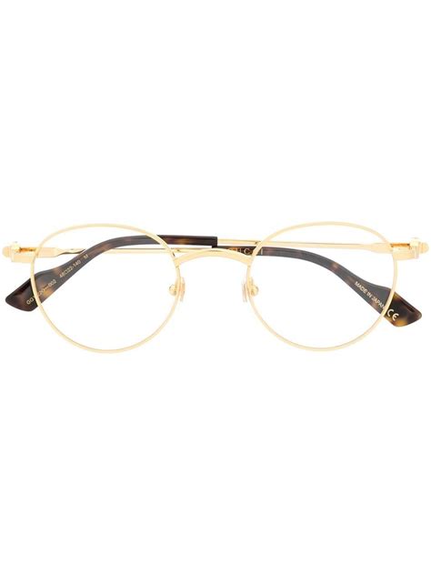 gucci eye frames round|clear eyeglasses frames Gucci.